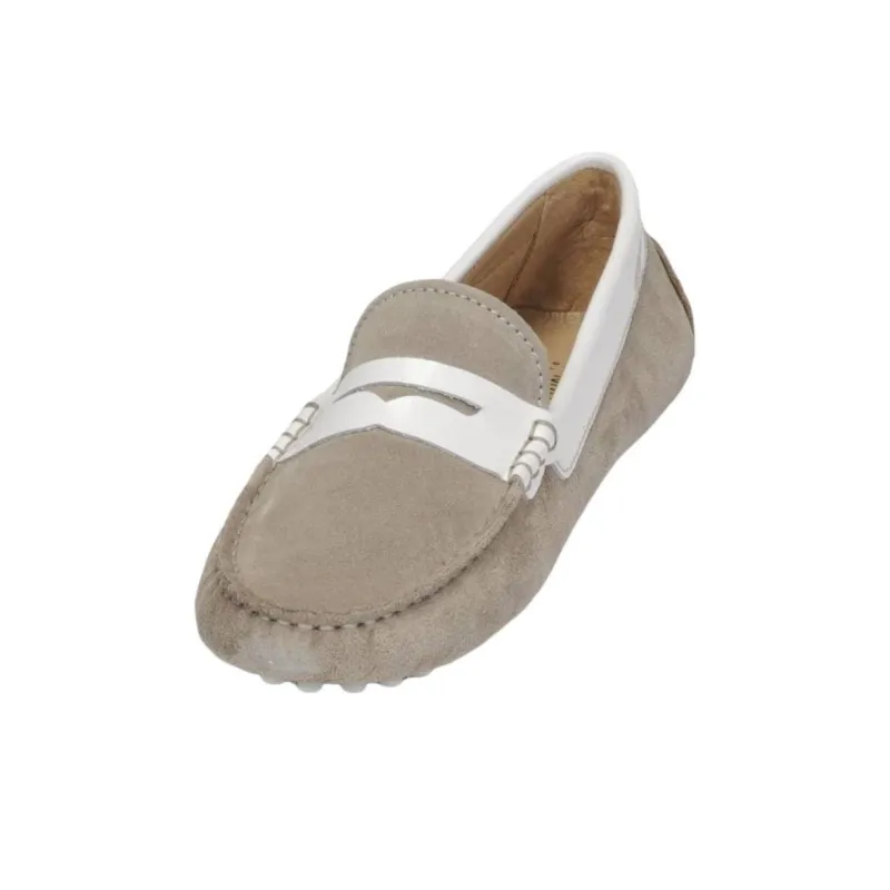JB MARTIN Tabata Gommino Loafers Women's Gray-3