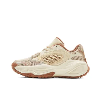 PEAK Anti-Slip And Wear-Resistant Breathable Low-Top Chunky Sneakers Unisex Light Khaki