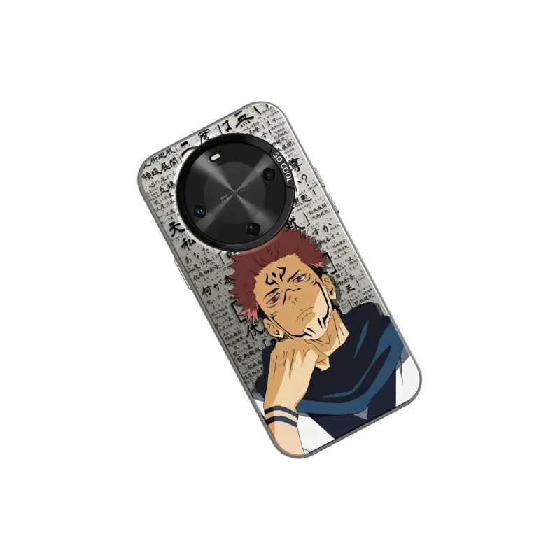 MANQIN Trendy Creative Sukuna Phone Case Impact Resistant Protective Case Compatible With Macadamia 30 Cartoon Trend-7