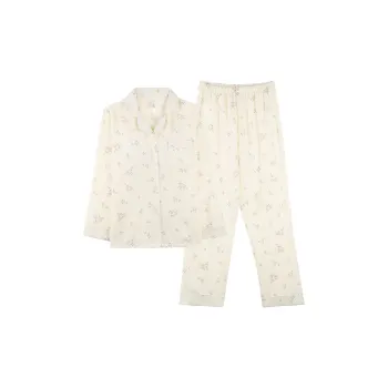 LoveEsteem Spring Fall Pajama Set Women's Cream Apricot