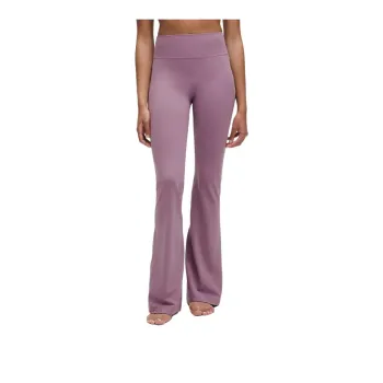 Lululemon Groove NuluHigh-Rise Flared Casual Pants Women's Lavender