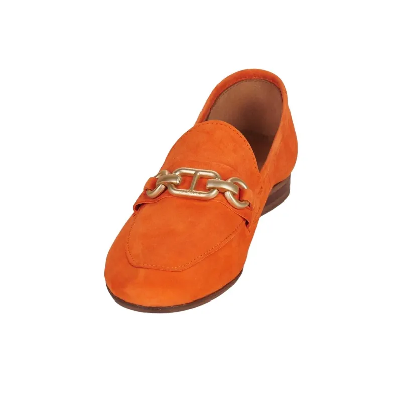 JB MARTIN FRANCHE BIJOU Loafers 2cm Women's Orange-3