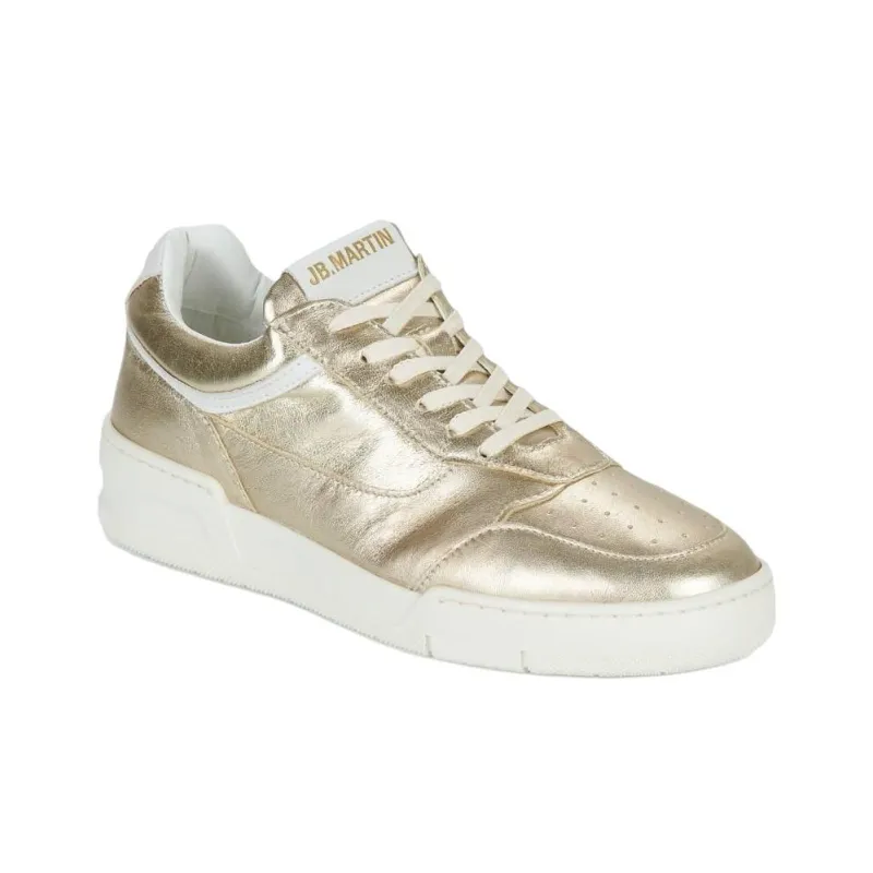 JB MARTIN Low Top Skateboard Shoes Women's Gold-2