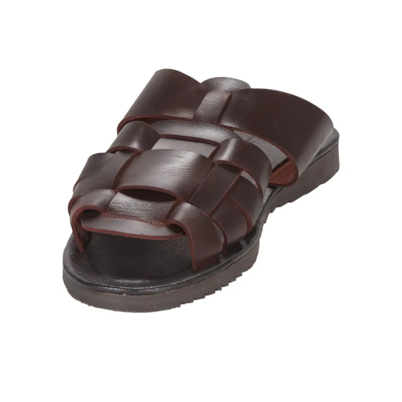 PELLET Slip-Resistant Slide Slippers Men's Dark Brown-3