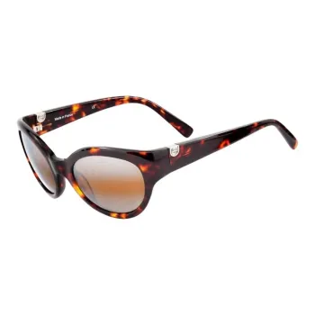 Vuarnet Acetate Irregular Shape Sunglasses Women's Tortoiseshell
