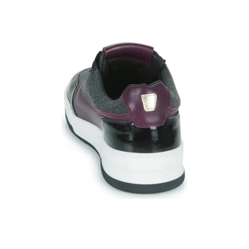 JB MARTIN Hira Low Top Skateboard Shoes Women's Black Purple-4