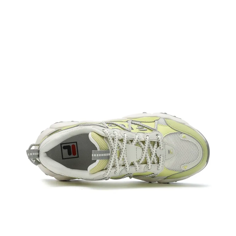 FILA FLUID 6 Running Shoes Women's Low Top Millet Yellow/Milk White-3
