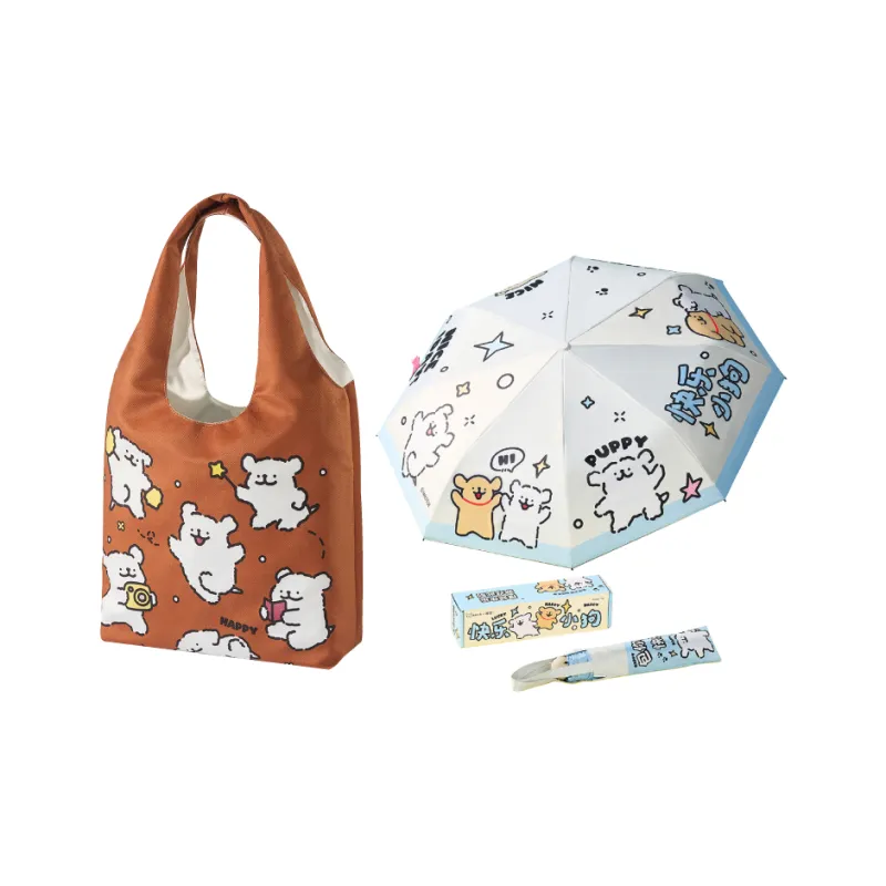 YANCANG x Line Puppies Large Capacity Shoulder Bag Portable Commute Relaxing Creative Accessory-20
