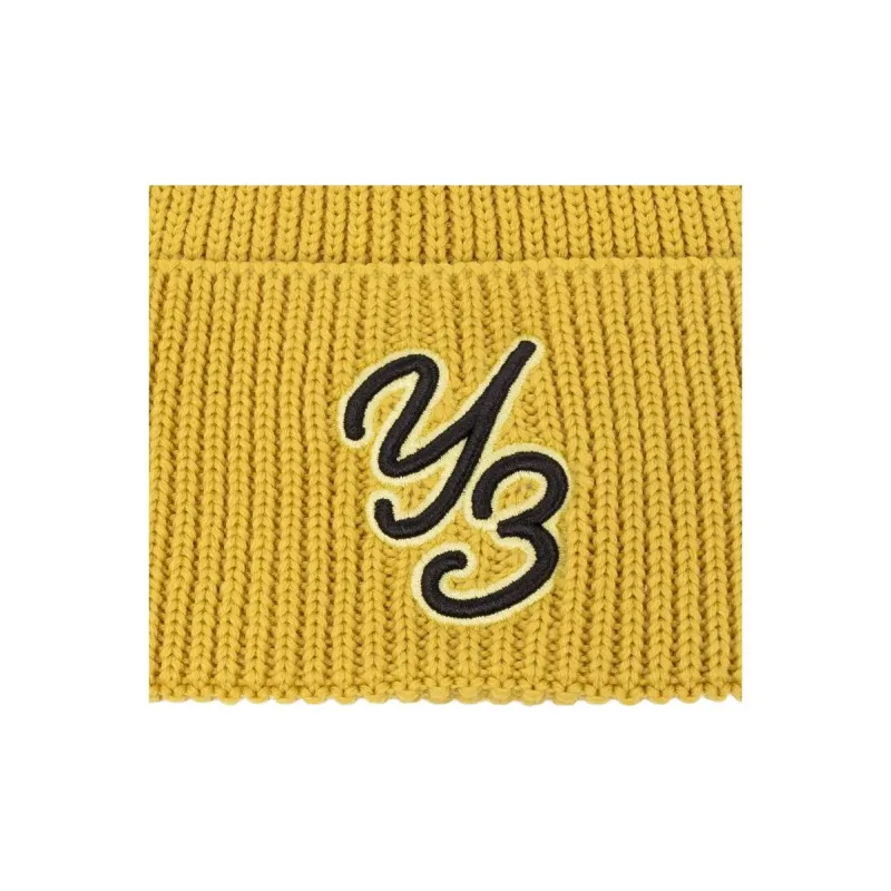 Y 3 Logo patch Wool Beanie-3