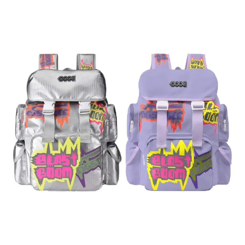 COEXISTENCE Polyester Traveling Essentials For Students Backpack Large Size Unisex Gray-5