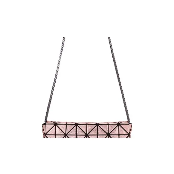 ISSEY MIYAKE PLATINUM COFFRET Polyurethane Crossbody Bag Shoulder Bag Women's Rose Pink-4