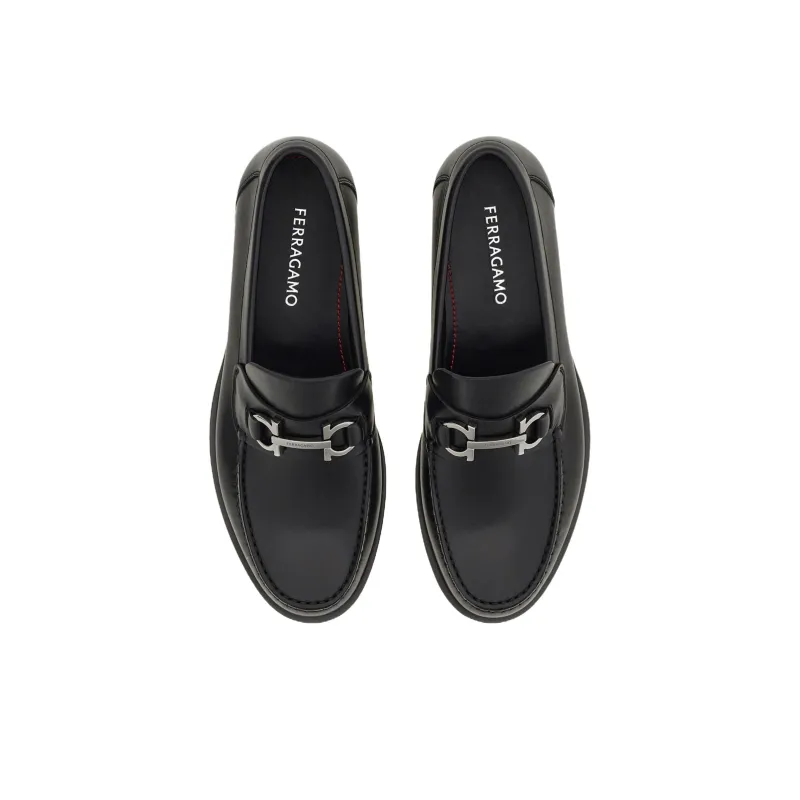 FERRAGAMO GANCINI Loafers Men's Black-3