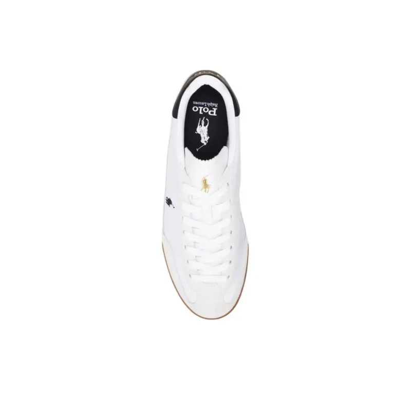 Polo Ralph Lauren Hester Low-Top Skateboard Shoes Men's White-3
