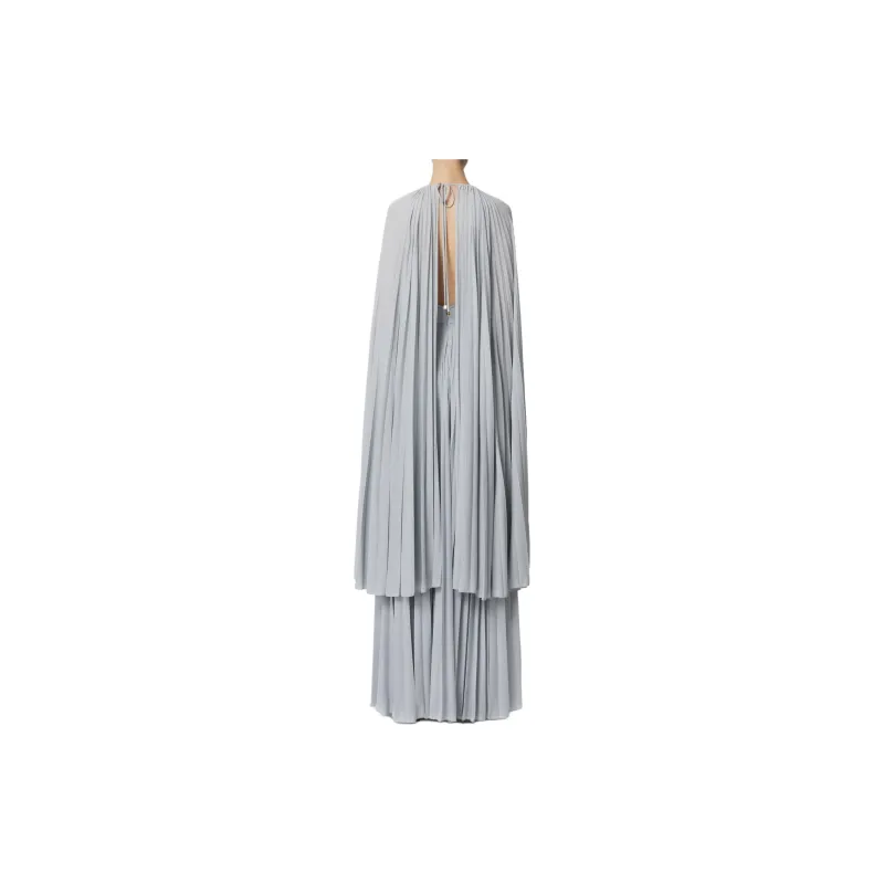 Elisabetta Franchi Cape design Lurex Gown-1