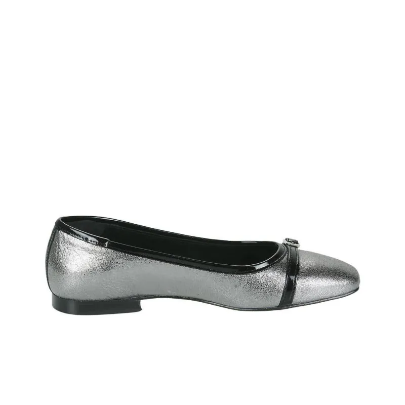 JB MARTIN Velina Casual Single Shoes Women's Silver Gray-1