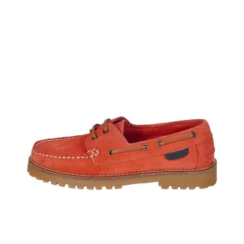 PELLET Boat Shoes Women's Coral Red