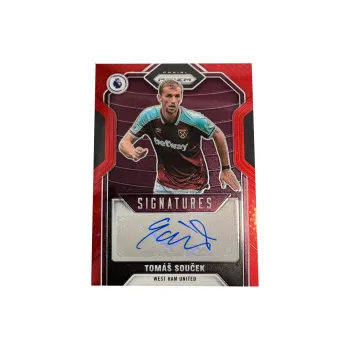 PANINI Prizm Collection, West Ham United, Thomas, Scheck, Signed, Red Fold, Travel Condition Sports Cards 1 Pc