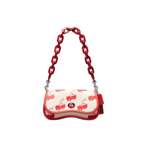 Coachtopia Wavy Dinky Recycled Leather Portable Crossbody Bag Shoulder Bag Women's Cloud Multicolor