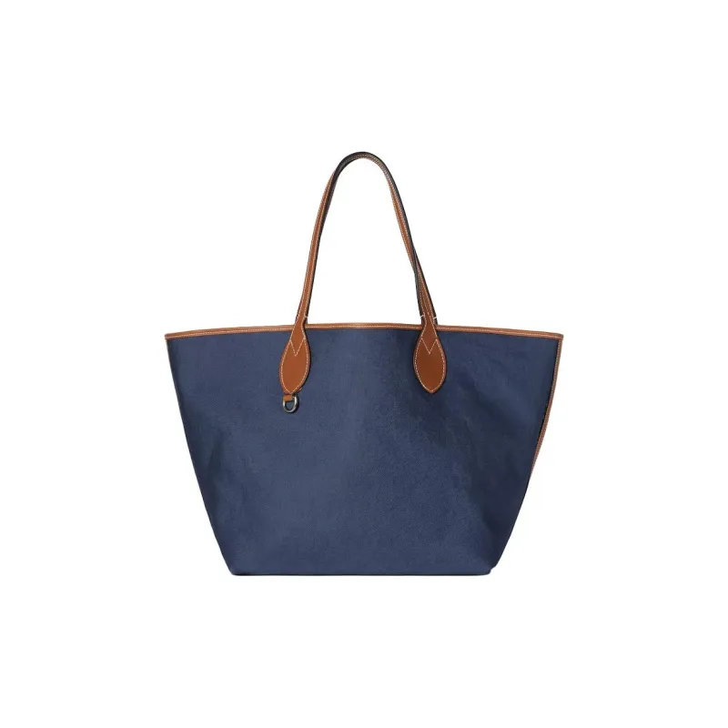 GUCCI Totissima Denim Tote Bag, Shopping Bag, Shoulder Bag Medium Size Women's Blue-5