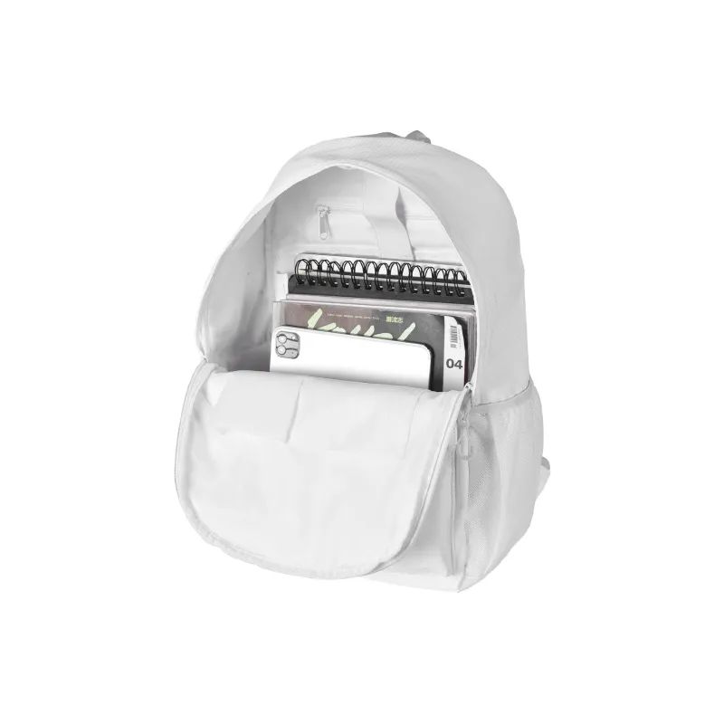 FINITE LOOP Eco Friendly Fabric Backpack Large Size Unisex Gray-9