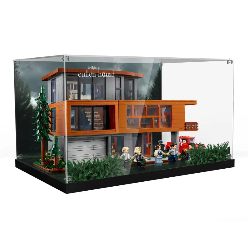 LIGHT YOUR BRICKS Compatibility Building Block 21354 Twilight Cullen Family Mansion Display Case Model Accessories-6