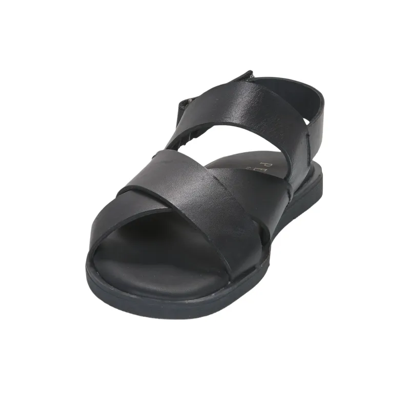 PELLET ANGEL Roman Sandals Men's Black-3