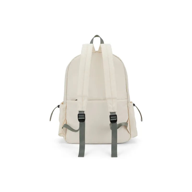 Sisea Fabric Backpack Laptop Bag Travel Bag Backpack Regular Unisex Classic Black/cream White-17