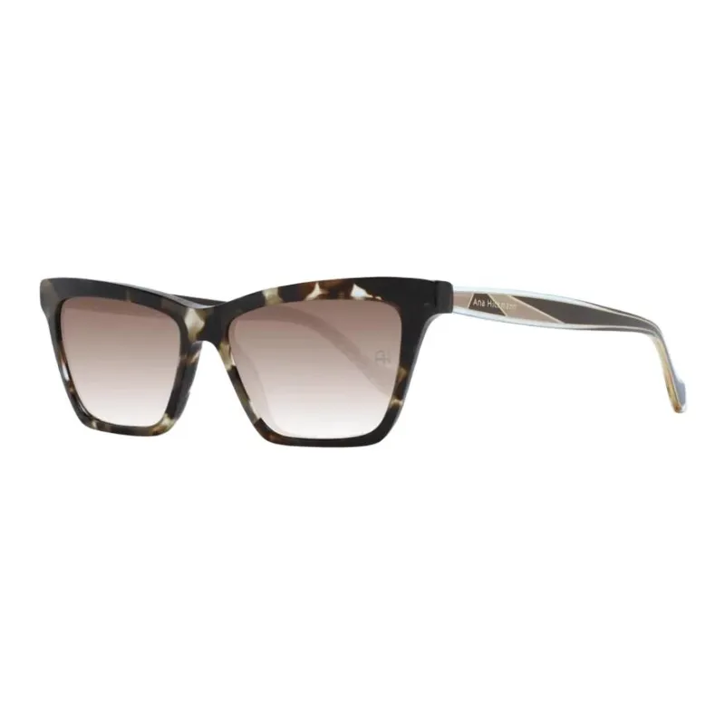 Ana Hickmann Acetate Rectangular Sunglasses Women's Brown-0