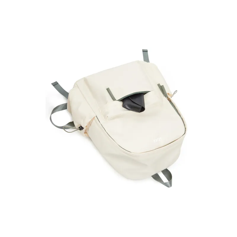 Sisea Fabric Backpack Laptop Bag Travel Bag Backpack Regular Unisex Classic Black/cream White-15