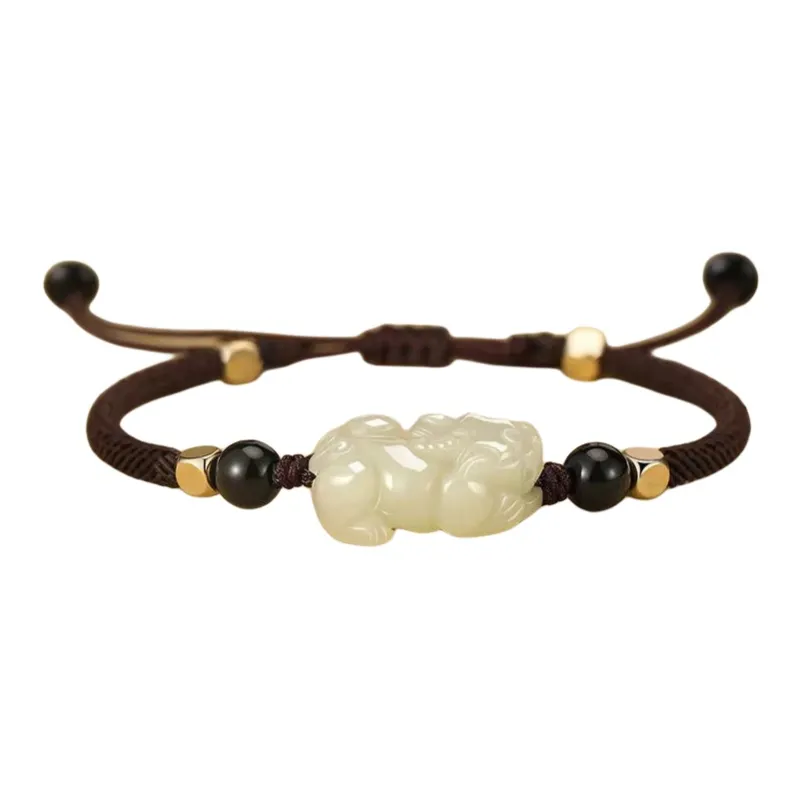 BYTHERE Bracelets Pale Greenish White Jade Unisex-0