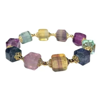 HONGQIAO Fluorite Bracelets Unisex