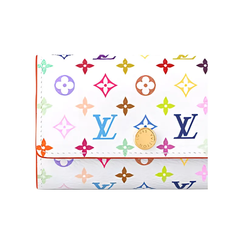 LOUIS VUITTON X Takashi Murakami 6 Key Key Case White Multicolored-1