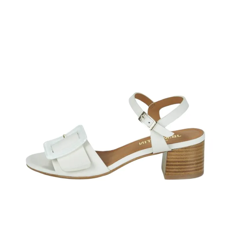 JB MARTIN Eliane Strap Sandals Women's White-0