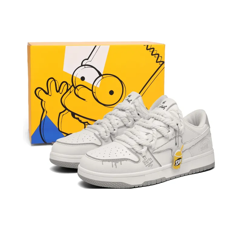 The Simpsons Abrasion Resistant, Lightweight, And Breathable Low Top Skateboard Shoes Unisex-6
