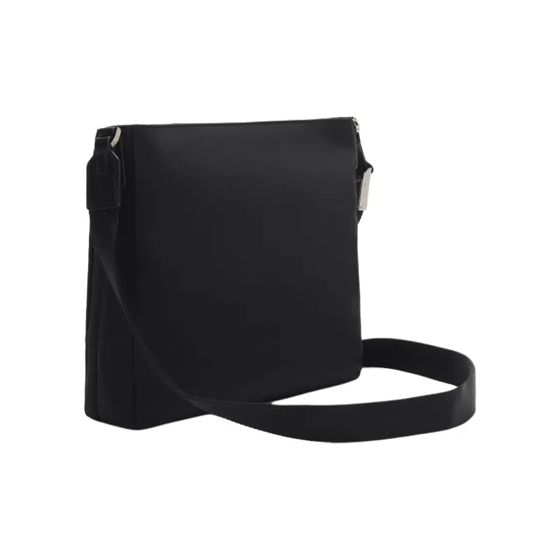 Furla Nylon Crossbody Bag Shoulder Bag Medium Size Men's Black-2
