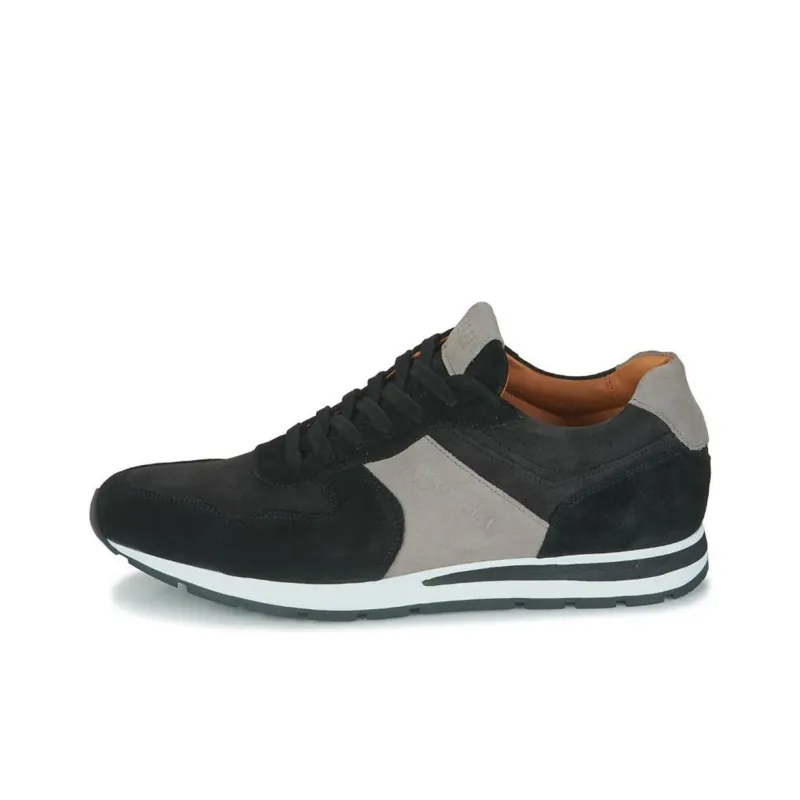 PELLET Non-slip Lightweight Low-Top Casual Shoes Men's Black Gray Color-0
