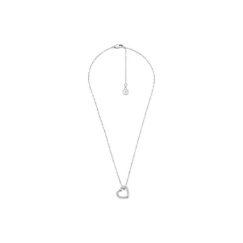 MICHAEL KORS Pavé Heart Curb-Link Necklace