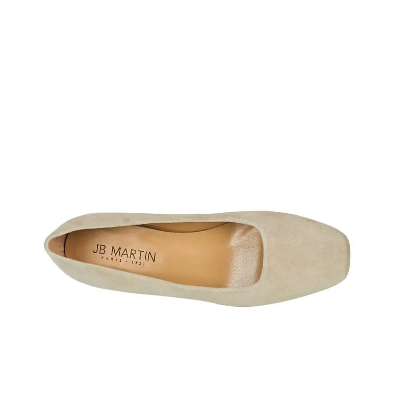 JB MARTIN CATEL Block Heel High Heels Women's White-5