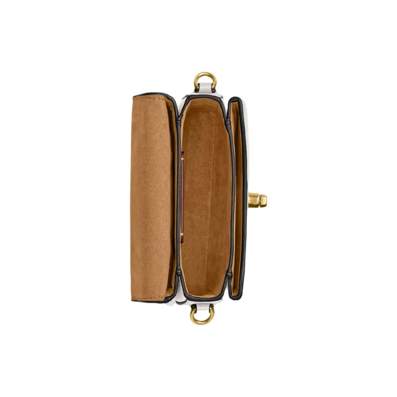 COACH Cassie High Quality Pebbled Leather Shoulder Bag Crossbody Bag Handbag Women's Chalk White-3