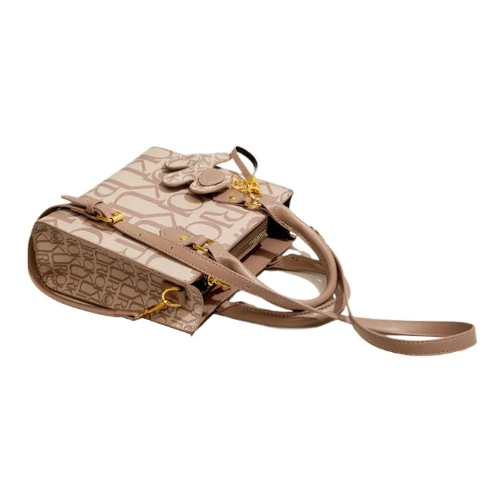 Yalu Polyester With PU Shoulder Bag, Crossbody Bag, Handbag Regular Women's Khaki-1