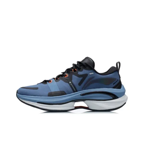 LiNing WuShi 5S 1.0 Cushioning Anti-Slip And Wear-Resistant Support Rebound Low-Top Running Shoes Men's Blue