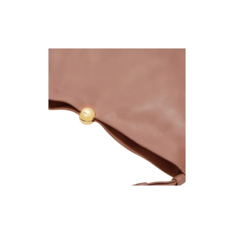 Furla Calfskin Shoulder Bag Tubas Women's Pink-2