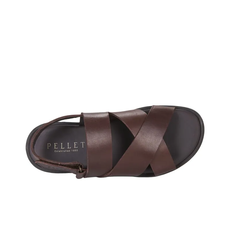 PELLET ANGEL Roman Sandals Men's Brown-5