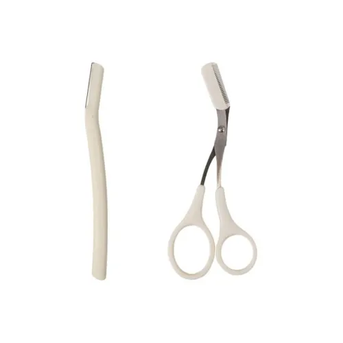 XUANCAIFENLING Precise Eyebrow Razor Combo Comb-Integrated Micro-Sized Eyebrow Razor