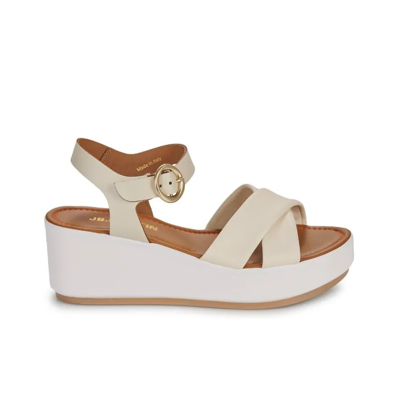 JB MARTIN AMBRE One Strap Sandals 7cm Women's Beige-1