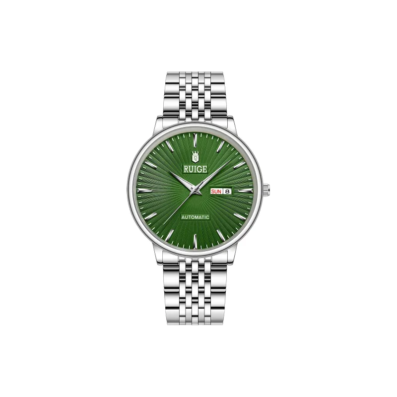 RUIGE Pioneer Series Mechanical Movement Stainless Steel Watchband Chinese Watches Men's Watches Black Dial-11