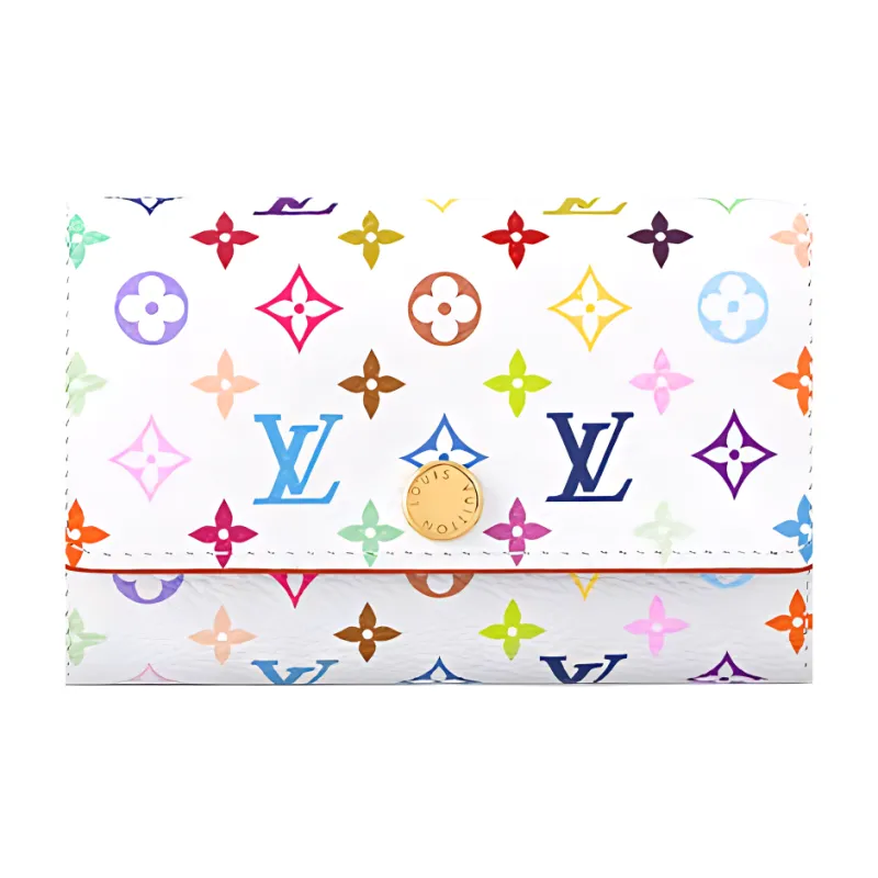 LOUIS VUITTON X Takashi Murakami 6 Key Key Case White Multicolored-2