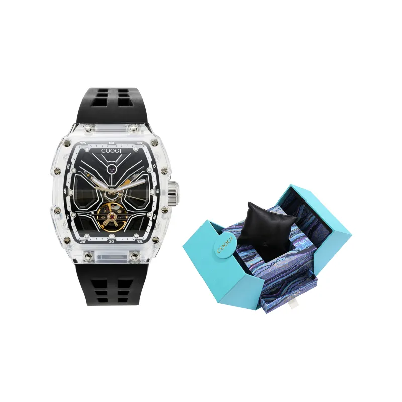 COOGI Wrist Watch Mechanical Movement Plastic Strap Black Dial Unisex-1