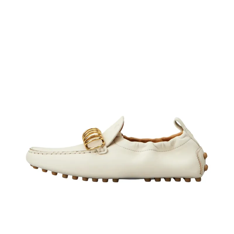 TOD'S Gommino Beanie Shoes Women's White-0