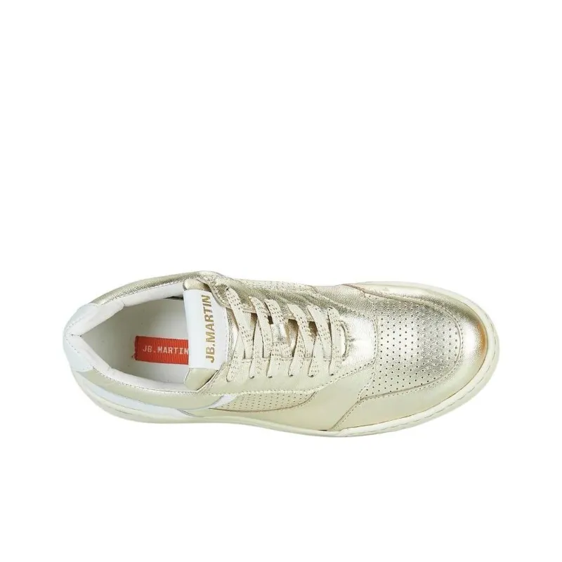 JB MARTIN Low Top Skateboard Shoes Women's Gold-4